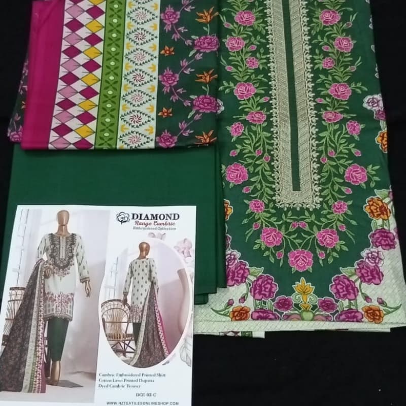 NF Embroided three piece suit